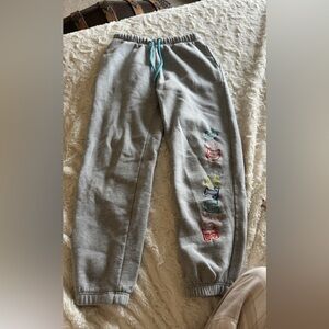 Odd Future Gray Sweatpants with Colorful Side Graphics